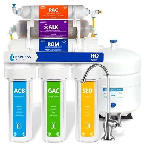 Express Water ROALK5D 10-stage under sink reverse osmosis system with alkaline remineralization
