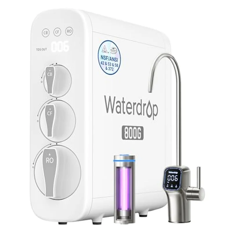 Waterdrop G3P800 tankless reverse osmosis system