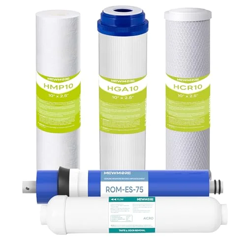 MewMore 5-Stage 75 GPD reverse osmosis replacement filter set
