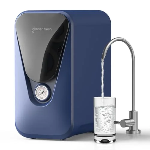 GLACIER FRESH GFU03 electric-free reverse osmosis water filter system