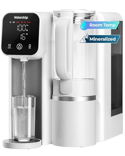 Waterdrop M6SL Mineral Reverse Osmosis Water Filter Countertop, Room-Temp