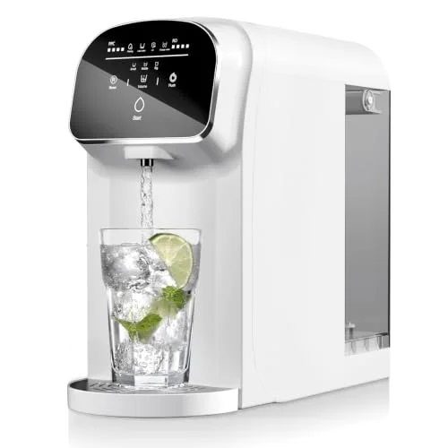 Aigerri countertop reverse osmosis water filter with UV, 5-liter feed tank and 2-liter purified water tank